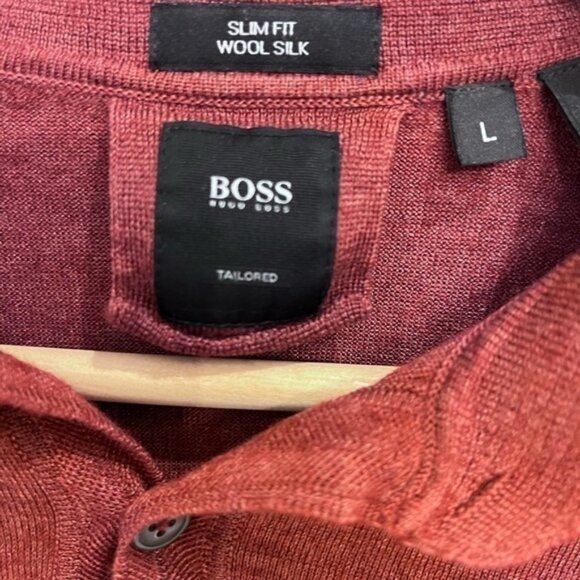 HUGO Boss slim fit wool silk blend size large - Picture 3 of 6
